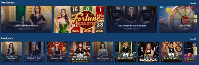 Lucky Dreams Casino jeux live