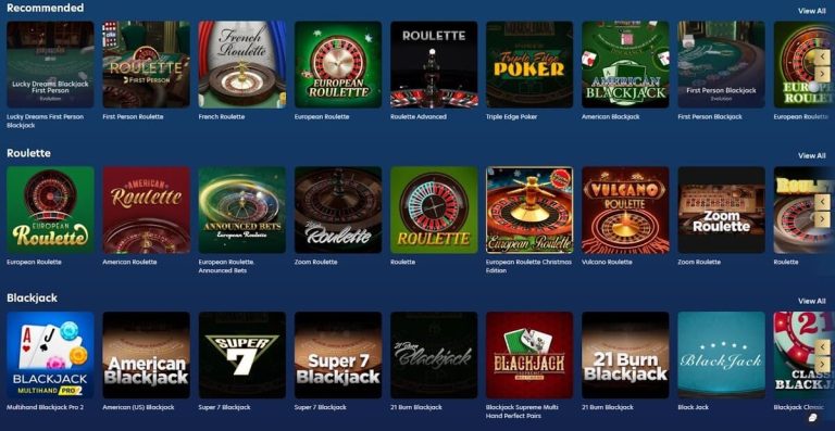 Lucky Dreams Casino jeux table